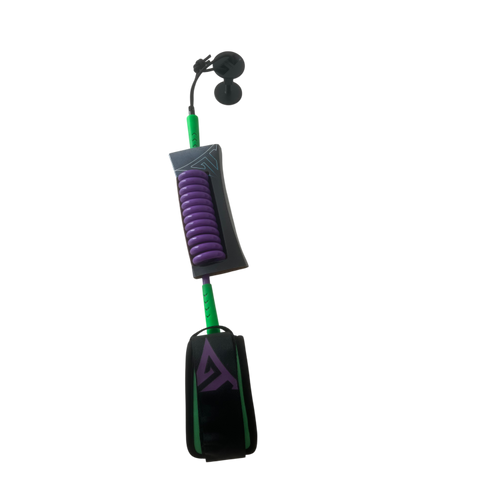 GT BICEP LEASHES 9mm PURPLE/LIME
