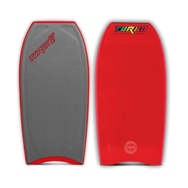 Prancha de bodyboard TURBO V COOL GREY/RED